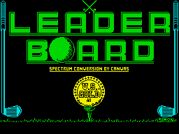 Leader Board (ZX Spectrum) screenshot: Loading screen