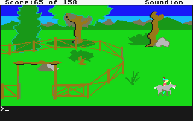 King's Quest (Atari ST) screenshot: Graham finds a helpful friend