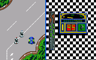 Turbo (Amiga) screenshot: The police appears