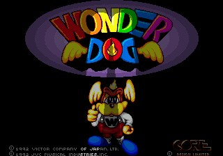 Wonder Dog (SEGA CD) screenshot: Title Screen