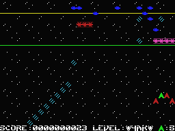 Voidrunner (MSX) screenshot: And it has begun.