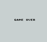 Alleyway (Game Boy) screenshot: Game Over