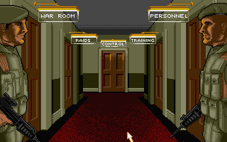 Flames of Freedom (Atari ST) screenshot: Main menu