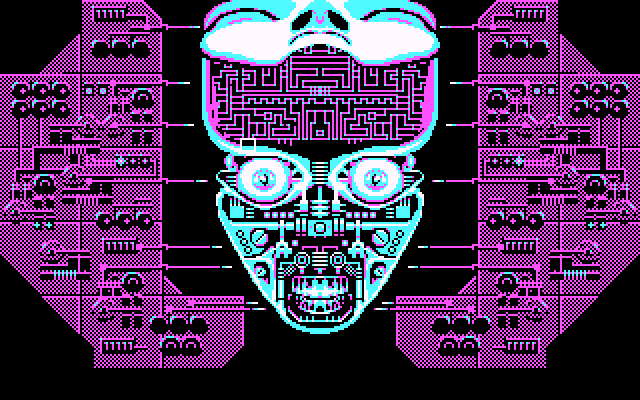 Extase (DOS) screenshot: About to start (CGA)