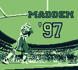 Madden 97 (Game Boy) screenshot: Title screen 1