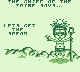 The Humans (Game Boy) screenshot: Level 1's goal