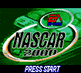 NASCAR 2000 (Game Boy Color) screenshot: Title screen.