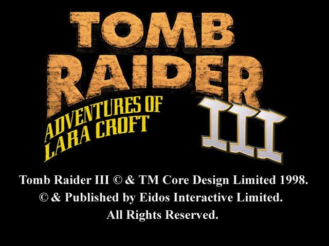 Tomb Raider III: Adventures of Lara Croft (Windows) screenshot: Title Screen