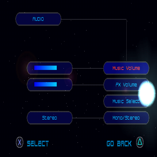 Blast Radius (PlayStation) screenshot: Audio