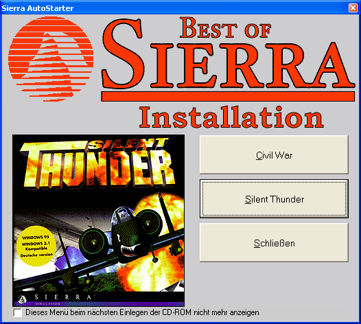 Best of Sierra Nr. 10 (Windows) screenshot: Autorun - game 2