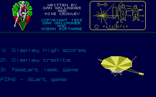 Voyager (Atari ST) screenshot: Main menu