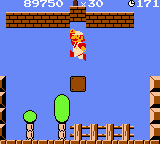 Super Mario Bros. Deluxe (Game Boy Color) screenshot: Finding a repeating coin.