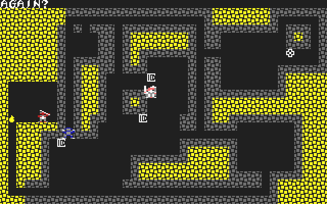 Sword of Fargoal (Commodore 64) screenshot: Thou art slain!