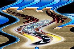 DemiKids: Dark Version (Game Boy Advance) screenshot: The Cliche Screen-Warping-Transporter Effect