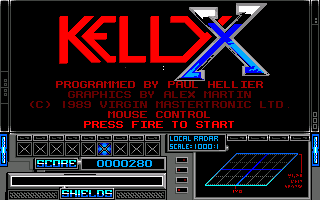 Kelly X (Amiga) screenshot: Another title with credits