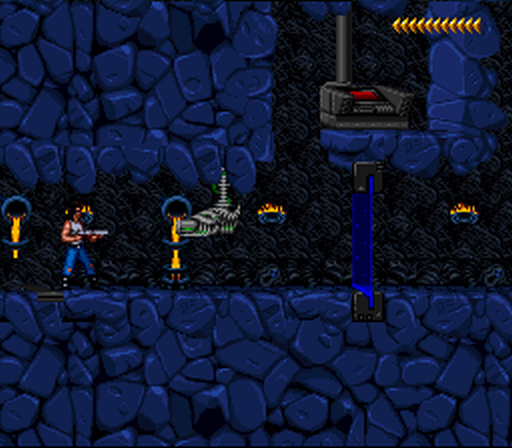 Blackthorne (SNES) screenshot: A trap!