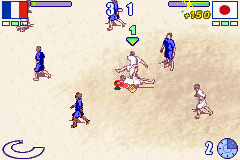 Ultimate Beach Soccer (Game Boy Advance) screenshot: Confusing...