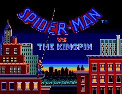 Spider-Man (SEGA Master System) screenshot: Title screen