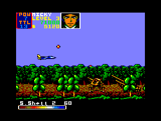 U.N. Squadron (Amstrad CPC) screenshot: Mission 3