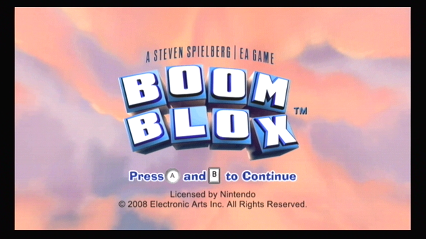 Boom Blox (Wii) screenshot: Title screen