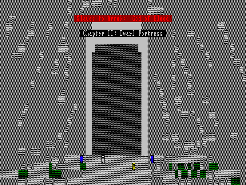 Slaves to Armok: God of Blood - Chapter II: Dwarf Fortress (Macintosh) screenshot: Splash screen