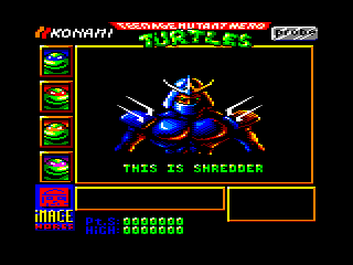 Teenage Mutant Ninja Turtles (Amstrad CPC) screenshot: Introduction