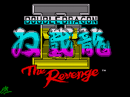 Double Dragon II: The Revenge (ZX Spectrum) screenshot: Title Screen