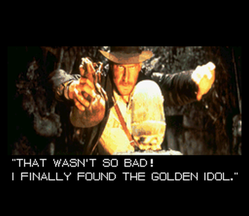 Indiana Jones' Greatest Adventures (SNES) screenshot: One of many cutscenes
