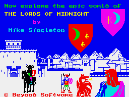The Lords of Midnight (ZX Spectrum) screenshot: Loading screen