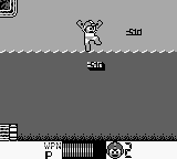 Mega Man II (Game Boy) screenshot: Typical Mega Man jumping puzzle