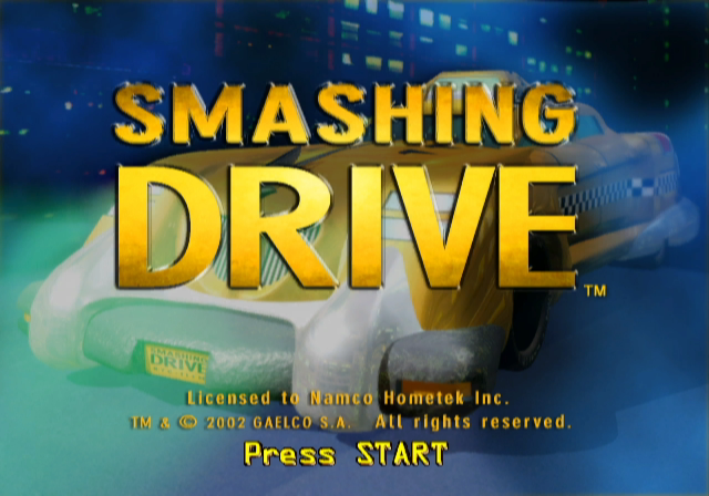 Smashing Drive (GameCube) screenshot: Title Screen