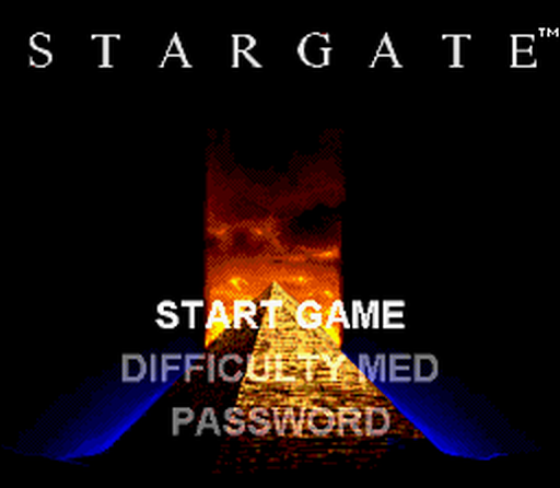 Stargate (SNES) screenshot: Title