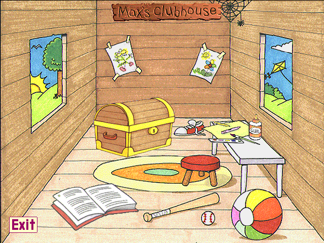 Dandy Dinosaurs: A Max the Dragon Adventure (Windows 16-bit) screenshot: Main menu