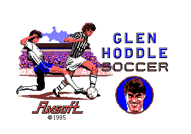 Glen Hoddle Soccer (Amstrad CPC) screenshot: Title Screen