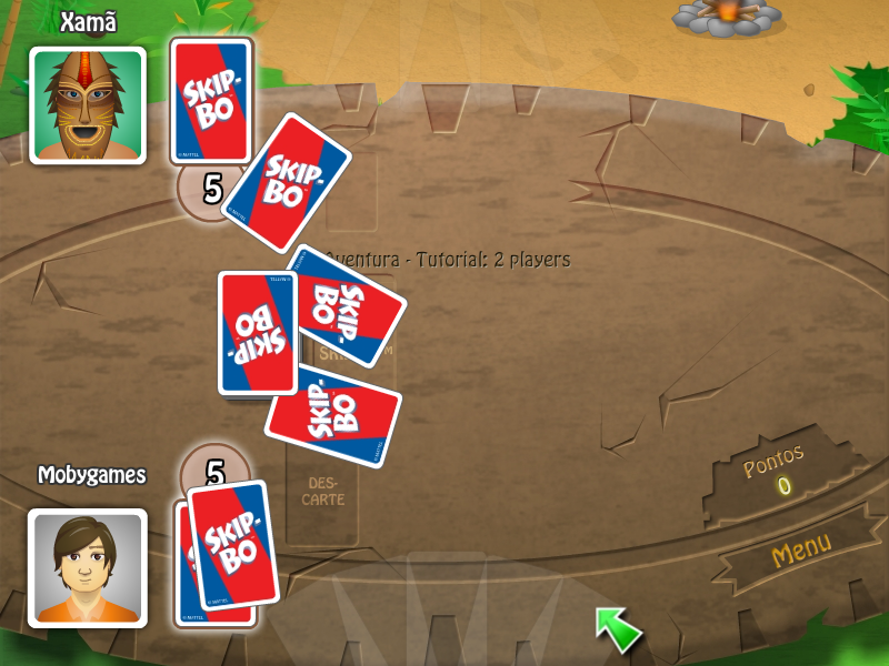 Screenshot of skip bo castaway caper windows 2008 mobygames