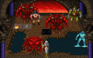 Dark Legions (DOS) screenshot: Some strategy