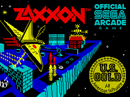Zaxxon (ZX Spectrum) screenshot: Title screen