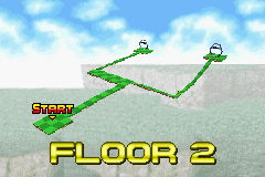 Super Monkey Ball Jr. (Game Boy Advance) screenshot: Map Overview.
