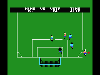 Champion Soccer (MSX) screenshot: Throwing in