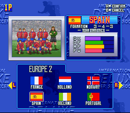 Screenshot of International Superstar Soccer Deluxe (PlayStation, 1995) -  MobyGames