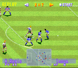 International Superstar Soccer Deluxe (SNES) screenshot: Great opportunity