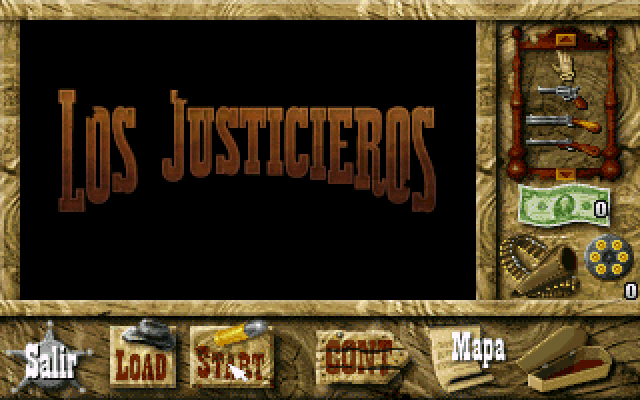 Los Justicieros (DOS) screenshot: Dinamic Multimedia presents... "Los Justicieros"