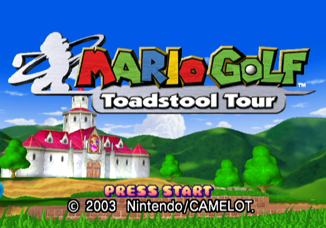Mario Golf: Toadstool Tour (GameCube) screenshot: Title screen