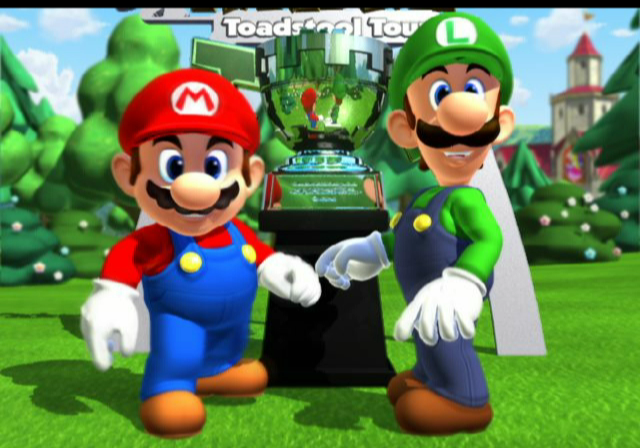 Mario Golf: Toadstool Tour (GameCube) screenshot: Part of the introduction sequence
