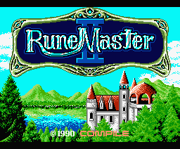 Rune Master II (MSX) screenshot: Title screen