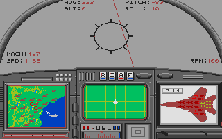 F-15 Strike Eagle (Atari ST) screenshot: Crashing