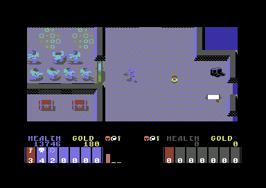 Fire King (Commodore 64) screenshot: Inside the Thief's Guild
