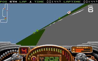 No Second Prize (Atari ST) screenshot: Need to correct this angle sharply