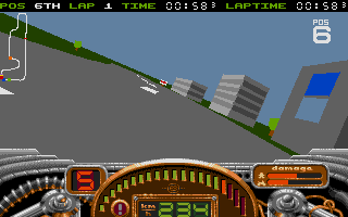 No Second Prize (Atari ST) screenshot: No time to admire the scenery