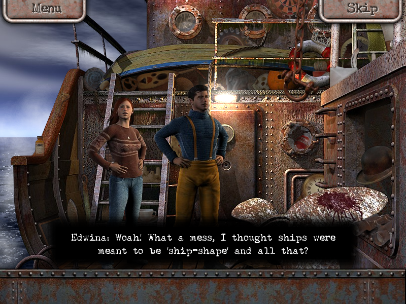 Margrave Manor 2: The Lost Ship (Windows) screenshot: Entering the ship.